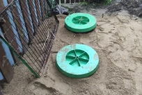 Кострома СНТ Здоровье, монтаж ЭКО-Л 3 с принудительным выбросом
