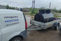 Монтаж септика ЭКО-Л 3 с принудительным выбросом в д. Буньково, Ивановской области